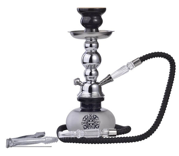 prezzo Narghilè 1 Tubo H25 cm con Pinza Carbone e Valigetta