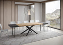 Tavolo Allungabile 180/280x90 cm Vindral Rovere Scortecciato Gambe Antracite      