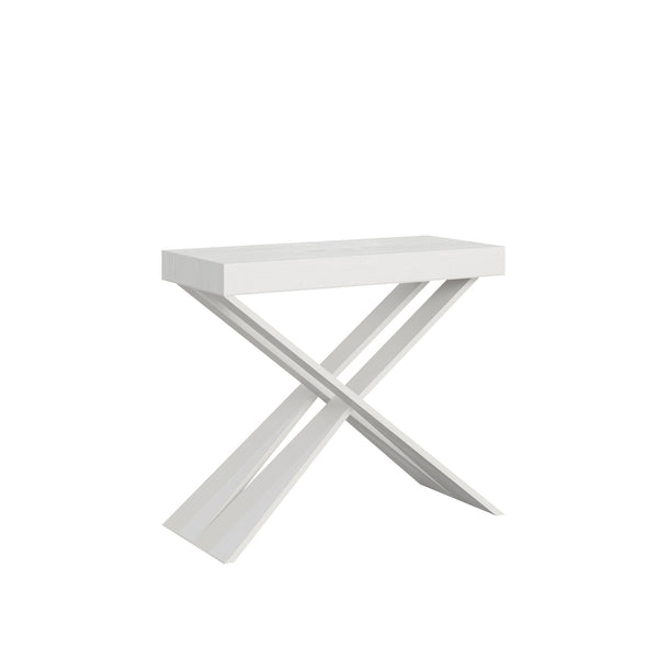 Consolle Allungabile 90-196x40x77 cm in Nobilitato Bianco online