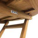 Tavolo Pieghevole Rotondo Artù da Esterno Ø80 cm in Teak      