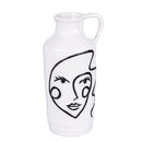 Vaso con Viso 13x11,4x26 cm  in Ceramica VdE Tivoli 1996 Vis a Vis
