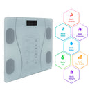 Bilancia Pesapersone Digitale Max 180 Kg in Vetro con App Bluetooth Bianca 