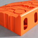 Set 2 Rampe per Auto 91x30x21 cm con Carico Massimo 5 Tonnellate in Plastica Arancione  