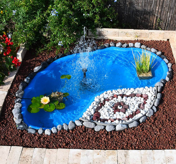 Laghetto Artificiale da Giardino 185x115x36 cm in Polietilene 270 Litri Azzurro prezzo