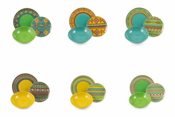 Servizio Piatti 18 Pezzi in Porcellana e Gres Villa d'Este Home Tivoli Indian Summer online