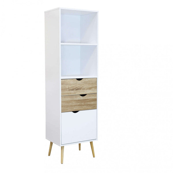 online Mobile Sheldon 50x39x171 h cm in Legno Bianco