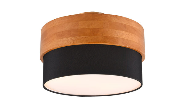 sconto Plafoniera da Interno Attacco E14 in Metallo Nichel Satinato