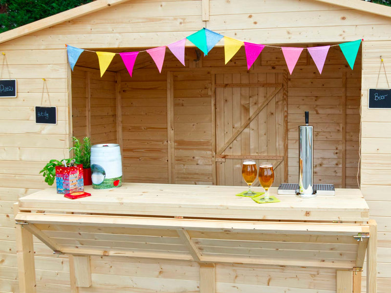 Anta a Ribalta per Chiosco da Giardino 179x89,5 cm in Legno