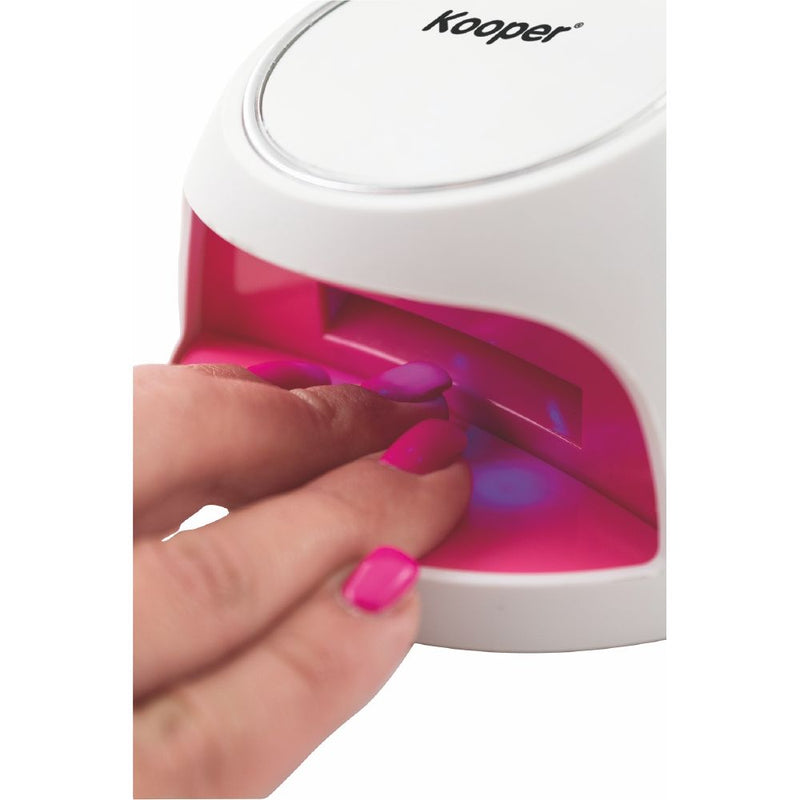 Lampada Asciuga Smalto a Batteria Portatile Kooper  Bianca