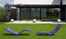 Lettino Chaise Longue da Esterno Giardino Seduta a Terra Arkema Serendipity Blu