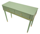 Console Camille Verde 101x37x78 cm in Pino e MDF e Ferro      
