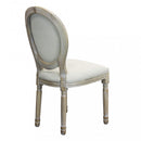 Sedia Constance 48x46x96 h cm in Tessuto Beige