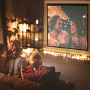 Telo per Proiettore 99"" Rapporto 1:1 189x7x182 cm Fissaggio a Muro e Soffitto per Casa e Ufficio Bianco