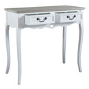 Tavolo Cuore 87x38x80 h cm in Legno di paulownia Bianco