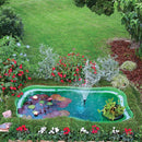 Laghetto Artificiale da Giardino 235x140x60 cm in Polietilene 1000 Litri Verde
