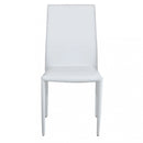 Sedia Cammie 41x50x91 h cm in Similpelle Bianco
