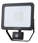 Lampada Proiettore a LED da Parete 50W con Sensore Bauer Nera