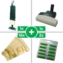 Kit Risparmio Folletto VK 121 con Ricambi Compatibili e Battitappeto Ricondizionato