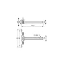 Supporto a Scomparsa Phantom per Mensola in Legno Imballo 1 Set Zincato Bianco Acciaio Emuca