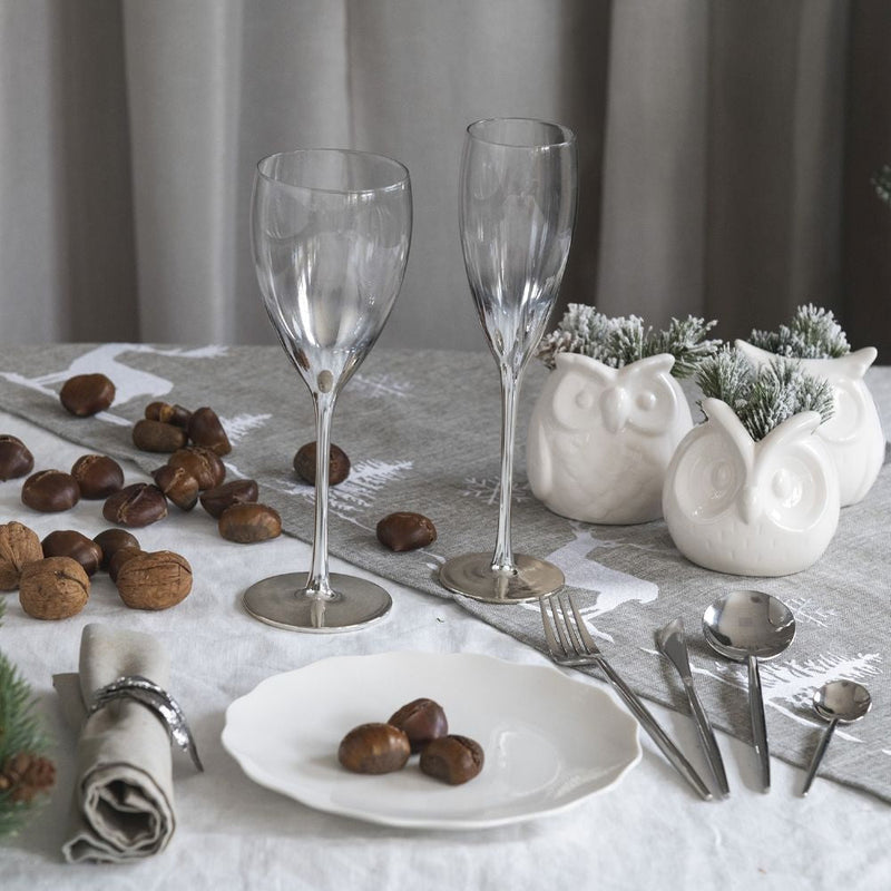 Servizio Set di Posate 24 Pezzi in Acciaio Inox VdE Tivoli 1996 Preciosa Silver