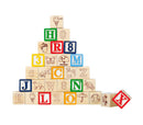 Playset pedagogico 30 pz in legno cubi 3x3 cm con animali lettere e numeri