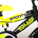 Bicicletta per Bambini 16" Stabilizzatori e Freni Caliper Giallo   