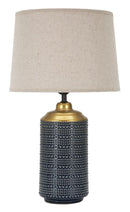 Lampada da Tavolo Point dark 28x47x28 cm in Ceramica Multicolor