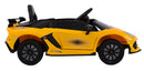 Macchina Elettrica per Bambini 12V con Licenza Lamborghini Aventador SVJ Small Giallo