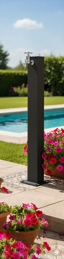 Fontana da Giardino con Rubinetto Belfer 42/RE Antrafcite