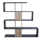 Libreria Adrianne 145x29x145 h cm in Truciolare bilaminato Antracite