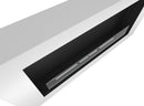 Camino a Bioetanolo da Parete 120x56x16,5 cm Murall 1200 Bianco con Vetro