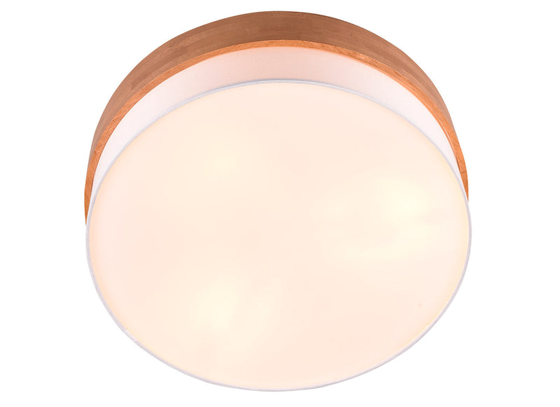 Plafoniera da Interno Attacco E27 in Metallo Nichel Satinato 