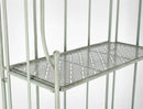 Scaffale 3 Ripiani 60x28x127 cm Harriet in Acciaio Salvia