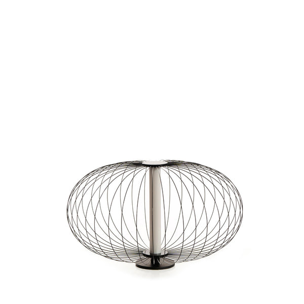 sconto Lampada da Tavolo a LED 50x50xH29 cm in Acciaio e Metallo Mizar Nero