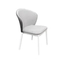 Set Tavolo Rettangolo e 6 Sedie da Giardino in Alluminio Freedom 180 Bianco