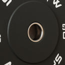 Set 2 Dischi Pesi da 10kg con Foro da 2"/5 cm per Manubri e Bilancieri in Gomma Nero   