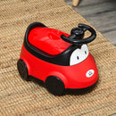 Vasino per Bambini 40x27,5x29,1 cm Macchina con Volante e Vaschetta Rimovibile Rosso