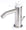 Rubinetto Miscelatore Monocomando Bidet in Acciaio Inox Maniglia Neve