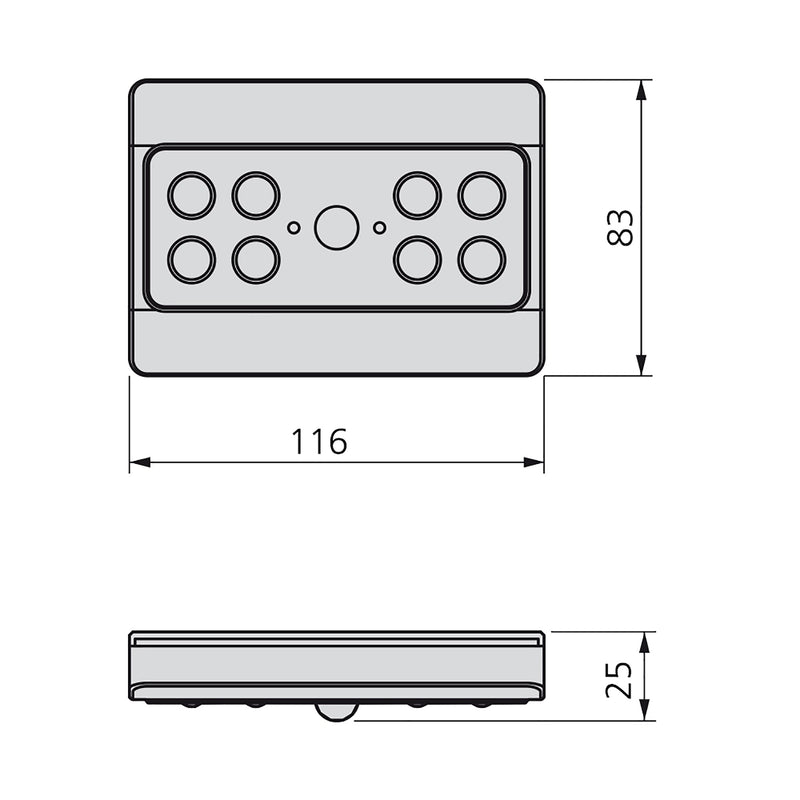 Lampada LED a Batteria Sotto Pensile con Sensore di Movimento 0,48W Luce Bianca Fredda Emuca