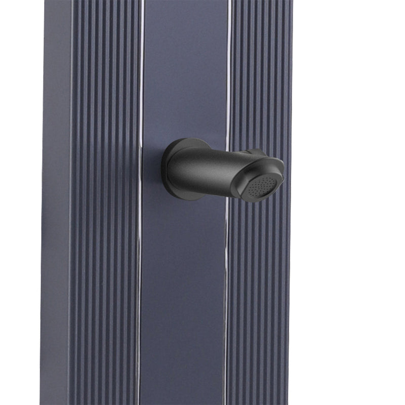 Doccia Solare da Giardino 30L Miscelatore e Lavapiedi Sined Lea Grigia