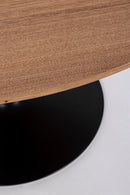 Tavolo Ø120x75h cm Bloom Top Veneer