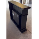 Camino Elettrico da Pavimento 109x102x21,5 cm Effetto Fiamma 1500W Sined Lipari Nero