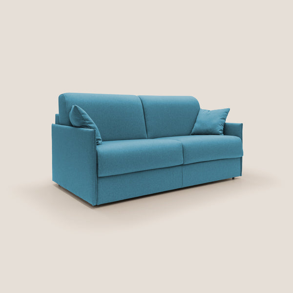 acquista Divano Letto 2 Posti 169x90x96 cm in Tessuto Azzurro