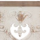 Pannello da Parete Intagliato 45x2xH54 cm in Abete Bianco