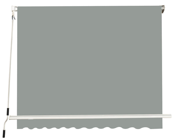 Tenda da Sole a Caduta con Bracci 245x245 cm Grigio online