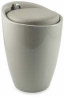 Pouf Sgabello Contenitore Ø37x45,5 cm in ABS Soriani Tortora