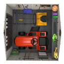 Casetta Box da Giardino Porta Utensili 238x223 cm in Polietilene Grigio