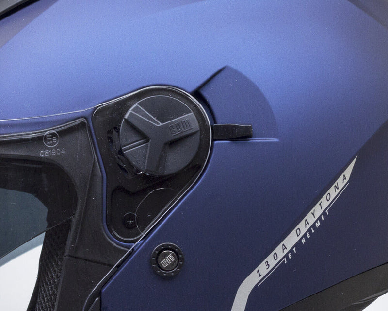 Casco Jet per Scooter Visiera Lunga CGM Daytona 130A Blu Opaco Varie Misure