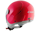 Casco Demi-Jet per Bambini Visiera Sagomata CGM Magic Smile 205S Rosa Fluo Varie Misure