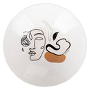 Insalatiera Irregolare 32 cm  in Ceramica VdE Tivoli 1996 Face to grey